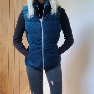 Plush puffer vest